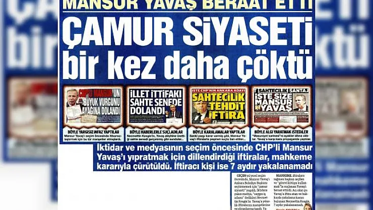 Mansur Yavaş hakkında ki iddiaların iftira olduğu kanıtlandı! Şimdi kim utanacak?