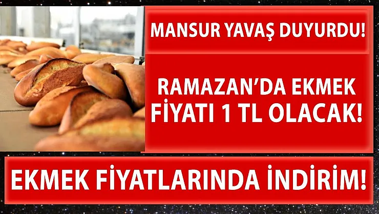 Mansur Yavaş'tan Ankaralılara müjde! Ramazan'da ekmek 1 TL'den satılacak!