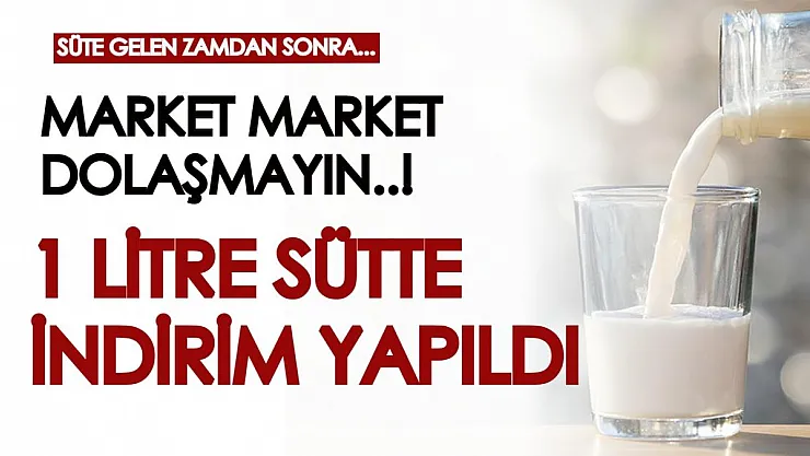 Market market dolaştıran zamlardan sonra kampanya yapıldı! 1 litre süt piyasanın çok daha altında fiyattan satılıyor