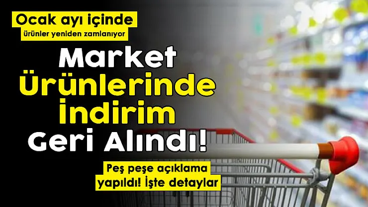 Marketlerdeki indirimler geri alındı! Ürün fiyatları bu ay yeniden zamlanıyor