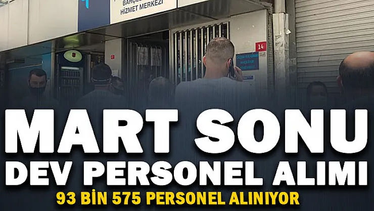 Mart sonu dev personel alımı başladı! 93.575 personel alımı başvuruları başladı: Güvenlik, garson, işçi, hastane personeli, şoför alımı