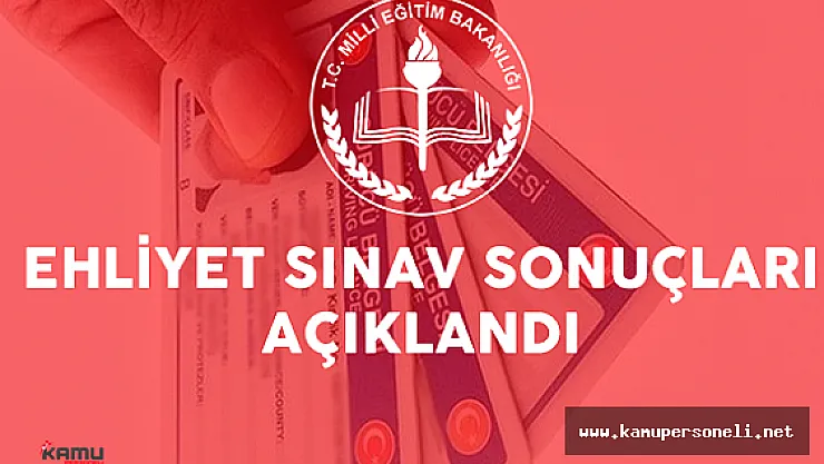 MEB 14 Mayıs 2016 Ehliyet Sınavı Sonuçları Açıklandı