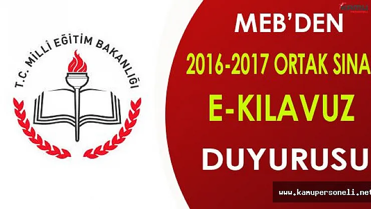 MEB 2016-2017 TEOG Ortak Sınav e-Kılavuzunu Yayınladı