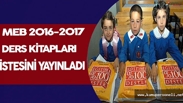 MEB 2016-2017'de Okutulacak Ders Kitapları Listesini Yayınladı