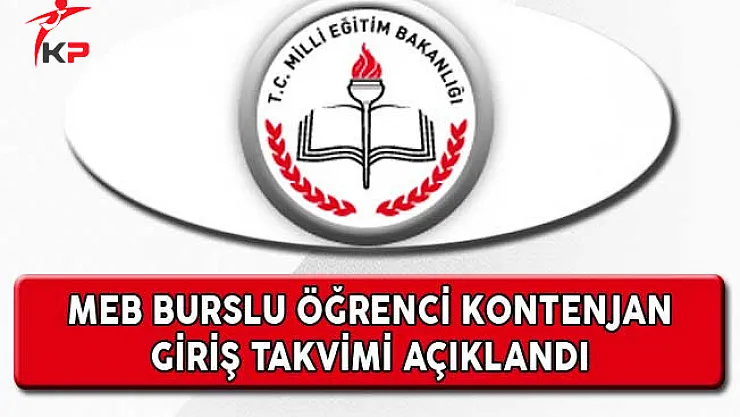 MEB Burslu Öğrenci Kontenjan Giriş Takvimi Açıklandı