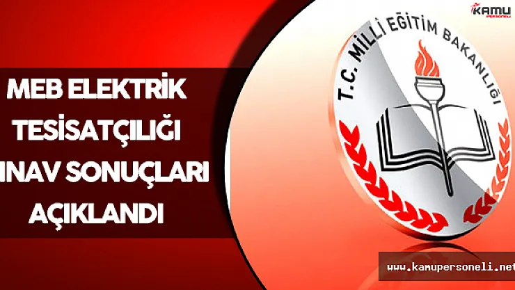 MEB Elektrik Tesisatçılığı Sınav Sonuçları Açıklandı !