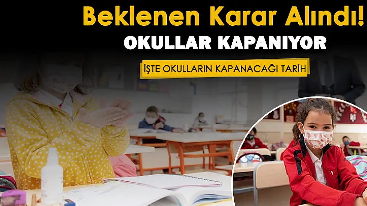 MEB korona salgınında beklenen kararı aldı! Okullar kapanıyor: İşte yüz yüze eğitime ara verilecek tarih