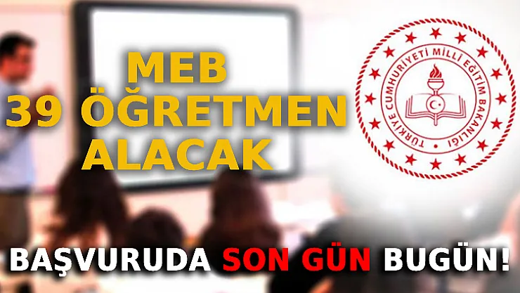 MEB, Milli Sporcular Arasından 39 Öğretmen Alacak: Başvuruda Son Gün Bugün!