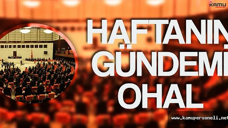 Mecliste Bu Haftanın Gündemi : &quotOHAL Kararı&quot