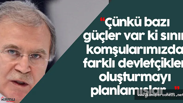 Mehmet Ali Şahin:&quotTürkiye artık yeni bir takım politikalar geliştirmeye karar verdi"