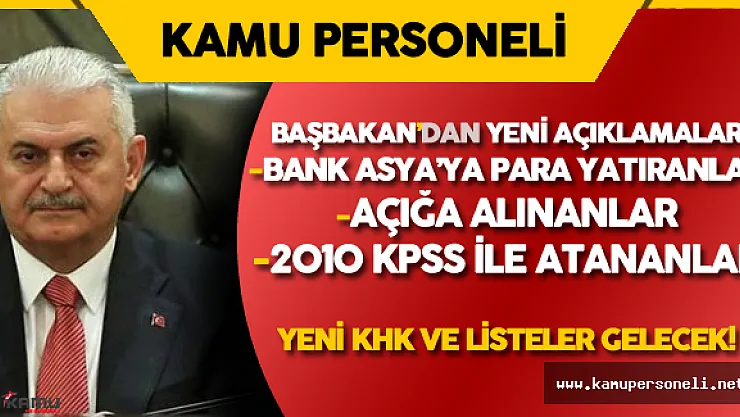 Memuriyetten Çıkarılacaklar Hakkında Yeni Açıklamalar ( Bank Asya'ya Para Yatıran Memurlar Ne Olacak?)