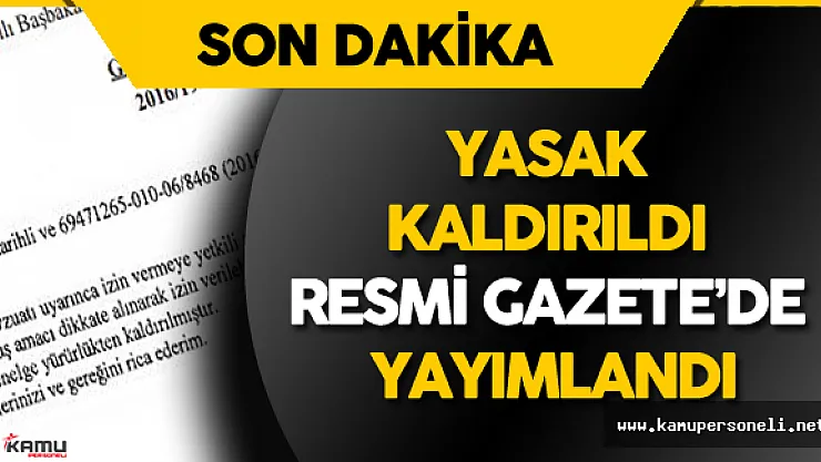 Memurlar için Yıllık İzin Yasağını Kaldıran Genelge Resmi Gazete'de Yayımlandı