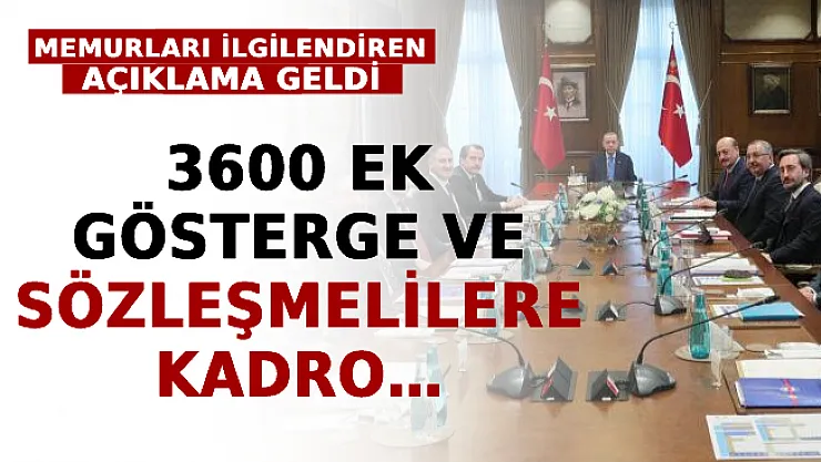 Memurları İlgilendiren Açıklama Geldi: 3600 Ek Gösterge Ve Sözleşmelilere Kadro…
