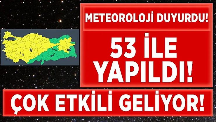 Meteoroloj'den 53 ile son dakika uyarısı! 9 Nisan hava nasıl olacak?