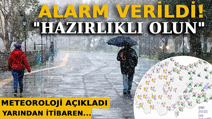 Meteoroloji Alarm Verdi: Yağışlara Hazırlıklı Olun!