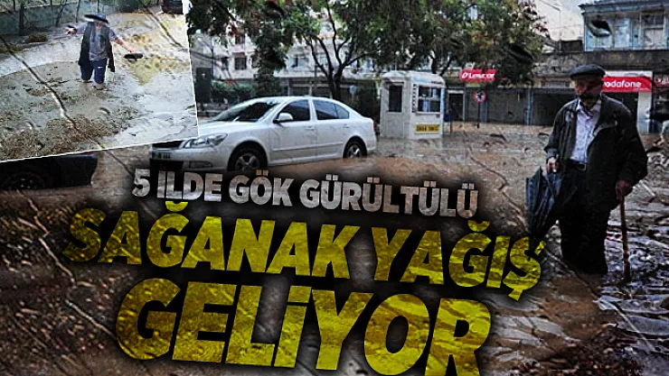 Meteoroloji bugünkü ve yarınki hava durumu tahminlerini açıkladı! 5 İlde gök gürültülü sağanak yağış geliyor