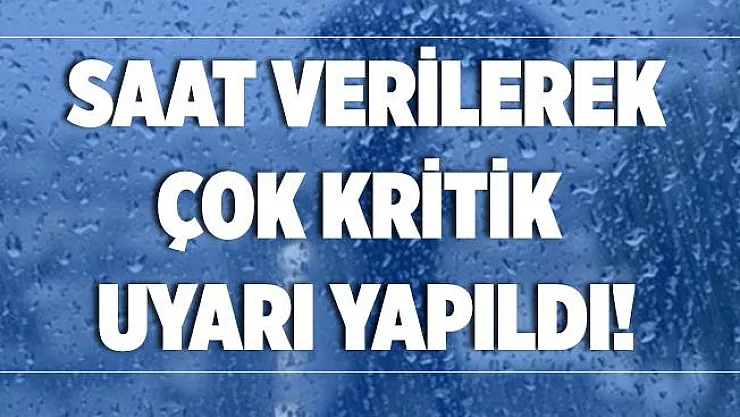 Meteoroloji o bölgelerimizi saat vererek uyardı! 14 Eylül hava durum tahminleri