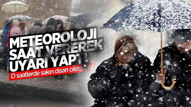 Meteoroloji saat vererek uyarı yaptı! Çığ, kar ve kuvvetli fırtına geliyor