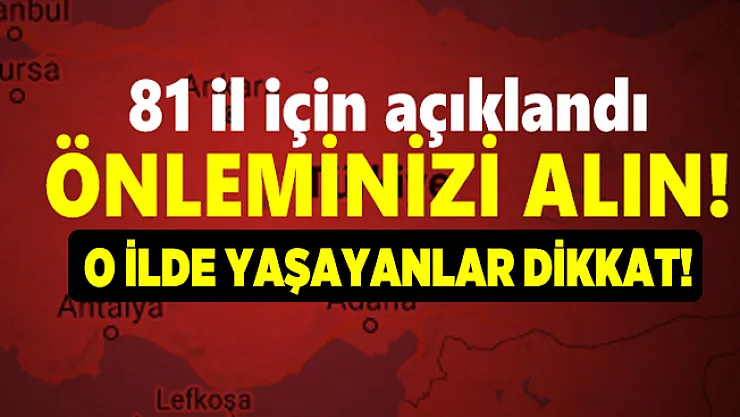 Meteoroloji sabah saatlerinde il il açıkladı! 14 ile çok kuvvetli sağanak yağış geliyor!