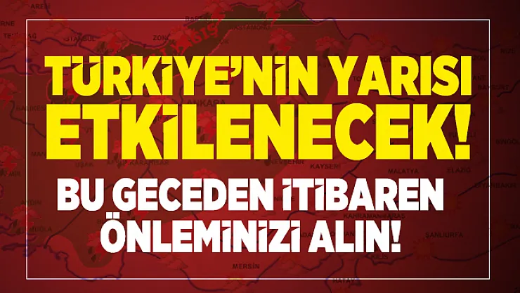 Meteoroloji Türkiye'yi etkisini alacak sağanak yağış uyarısı yaptı! Bu geceden itibaren önleminizi alın