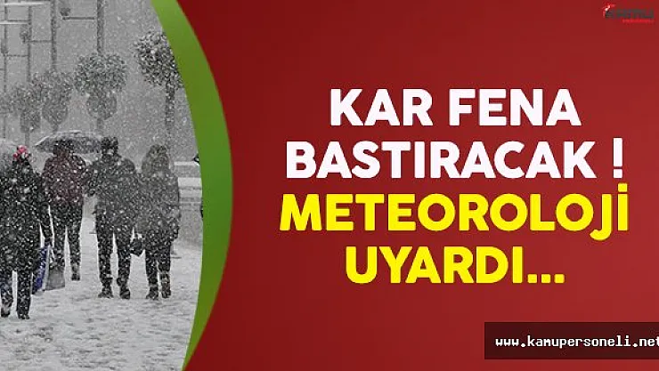 Meteoroloji uyardı ! 6 il için kar yağışı uyarısı yapıldı