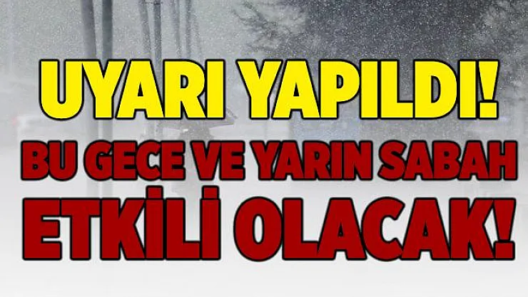 Meteoroloji'den bu gece ve yarın sabah saatleri için sağanak yağış ve sis uyarısı!