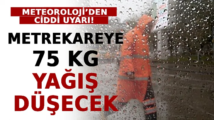 Meteoroloji'den Ciddi Uyarı! Metrekareye 75 Kilogram Yağış Düşecek
