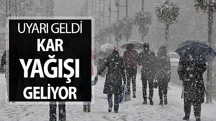 Meteoroloji'den İstanbullulara Kar Yağışı Uyarısı ! İllere Göre Hava Durumu Tahmini