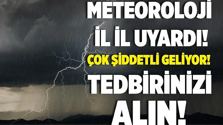 Meteoroloji'den kritik uyarılar peş peşe geldi! Bu geceden itibaren 10 ile şiddetli sağanak yağış geliyor! Sel, su baskını, yıldırım ve hortuma karşı dikkat!