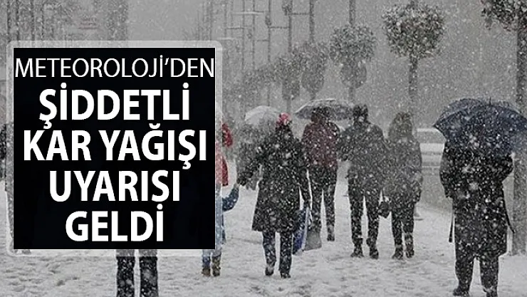 Meteoroloji'den Önemli Uyarı: Yoğun Kar Yağışı Geliyor