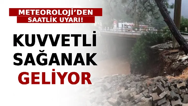 Meteoroloji'den Saatlik Uyarı! Kuvvetli Sağanak Geliyor