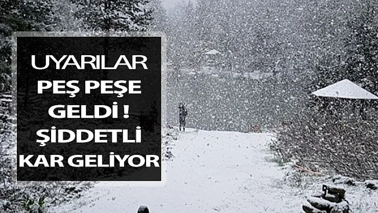 Meteoroloji'den Şiddetli Kar Yağışı Uyarısı Yapıldı