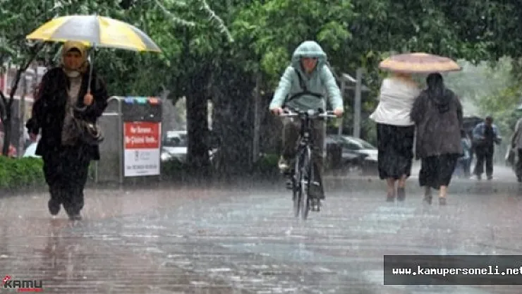 Meteoroloji'den Şiddetli Yağış Uyarısı ( Yağış Beklenen Bölgeler )
