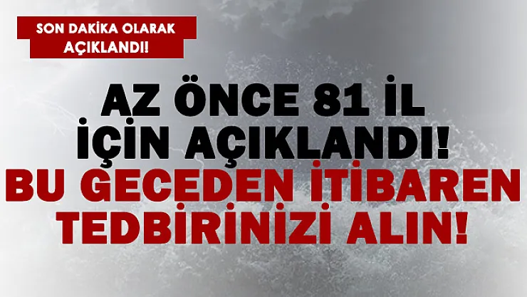 Meteoroloji'den son dakika fırtına alarmı! Sel, su baskını, hortum ve yıldırım düşmesi..