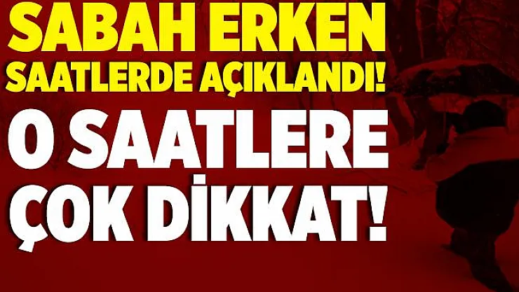 MGM, sabah erken saatlerde açıklandı! O saatlere çok dikkat! Kar, yağmur, buzlanma, don, sis ve pus geliyor!