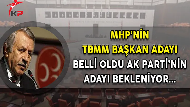 MHP'nin Meclis Başkan Adayı Belli Oldu