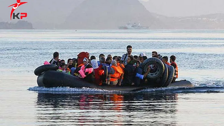 Midilli Adasına Kaçmaya Çalışan Çok Sayıda Göçmen Yakalandı!
