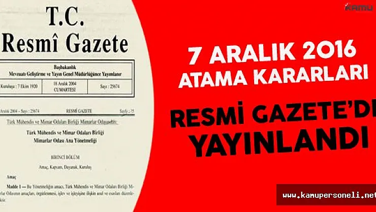 Milli Eğitim Bakanlığı ve 4 Diğer Bakanlık İçin Atama Kararları Resmi Gazete'de Yayınlandı