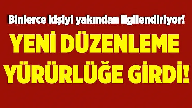Milli Eğitim Bakanlığı'ndan yeni düzenleme geldi! Artık yürürlükte!