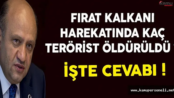 Milli Savunma Bakanı Işık Kaç DEAŞ Teröristinin Etkisiz Hale Getirildiğini Açıkladı