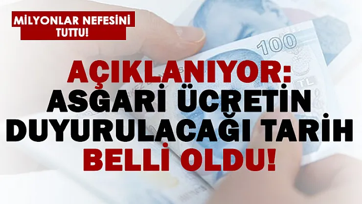 Milyonlar bekliyordu! Asgari ücretin belli olacağı tarih duyuruldu!