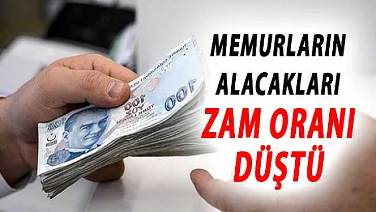 Milyonlarca Kamu Personeline Verilecek Olan Enflasyon Zam Oranı Düştü !