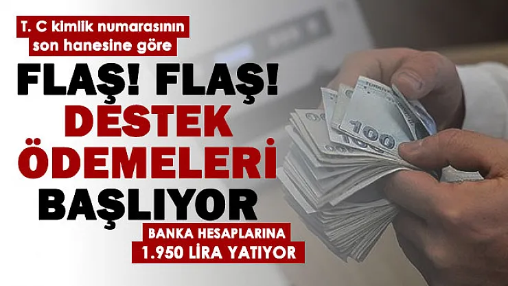 Milyonlarca kişi dikkat: T. C. kimlik numarasının son hanesi 0, 2, 4, 6, 8 olanlara 1.950 lira veriliyor! Hesaplarınıza bakın