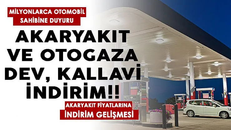 Milyonlarca otomobil sahibine son dakika duyurusu! Benzin, motorin ve LPG'ye kallavi indirim gelişmesi