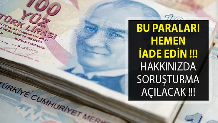 Milyonlarca Vatandaşı İlgilendiriyor! Bu Paraları İade Etmek İçin Son Günler