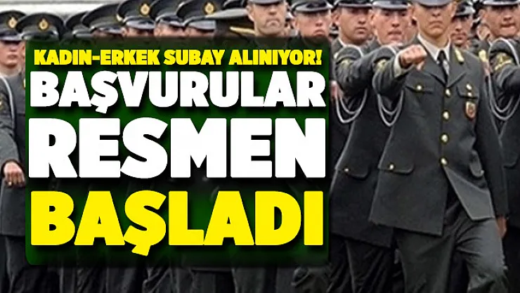 MSB kadın erkek subay alımı başvuruları başladı!