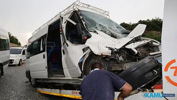 Muğla'nın Yatağan ilçesinde meydana gelen trafik kazasında, 14 taşeron işçi yaralandı!