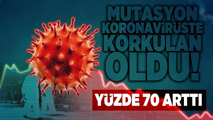 Mutasyon Koronavirüste korkulan oldu! Yüzde 70 arttı