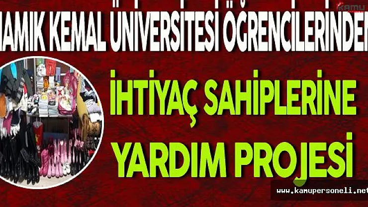 Namık Kemal Üniversitesi Öğrencilerinden İhtiyaç Sahiplerine Yardım Projesi