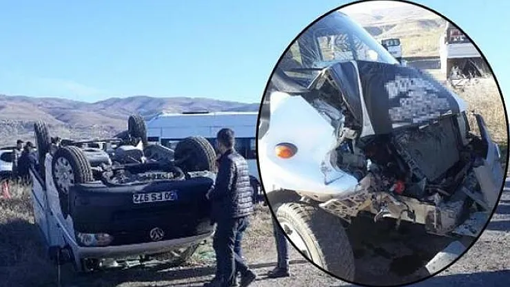 Nevşehir'in Avanos ilçesinde öğretmenleri taşıyan minibüs kaza yaptı!